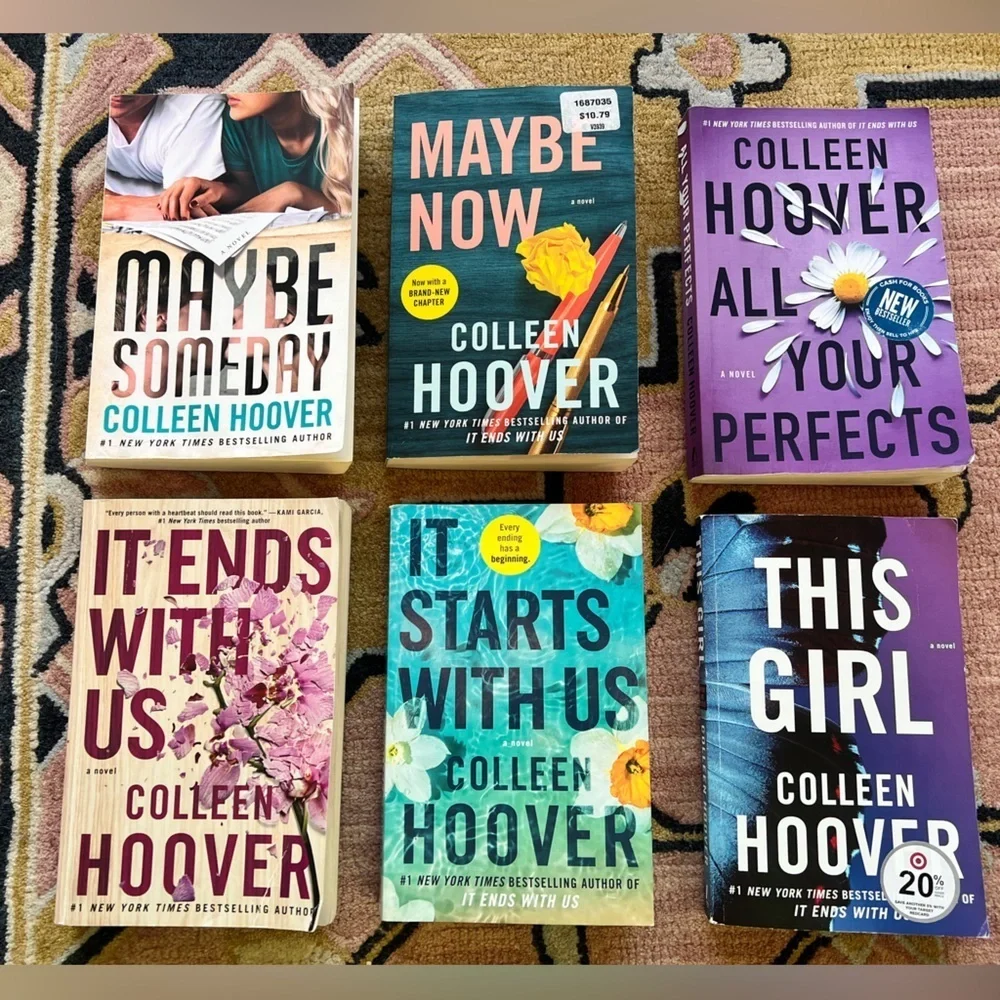 Colleen Hoover Current Reads Book Lot